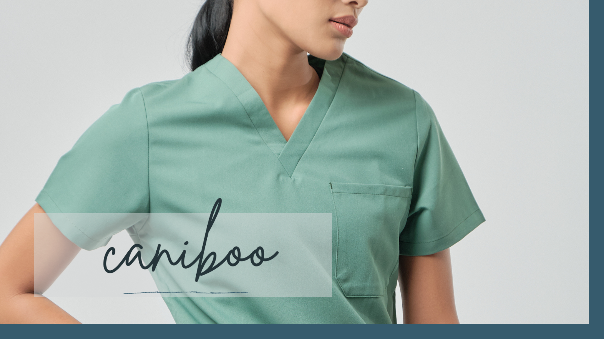 Load video: our BAILEY 3-pocket scrub top