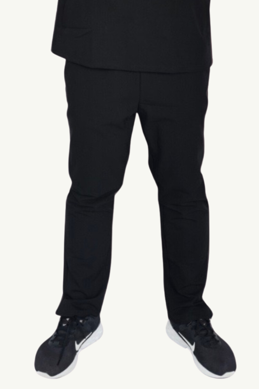 our EMIR 4-pocket mens scrub pants in charcoal black